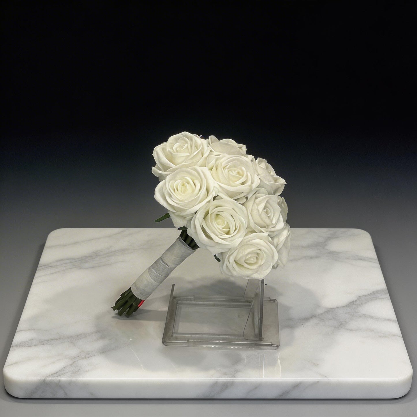 GELİN BUKETİ BEYAZ GÜL YAPAY