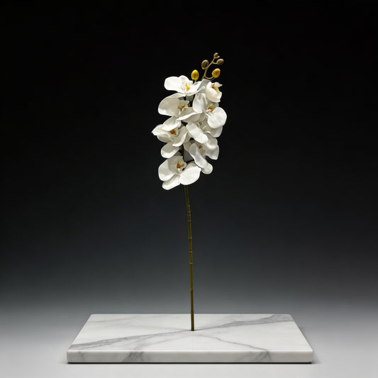 BEYAZ ORKİDE YAPAY 8 KAFALI 75 CM BOY