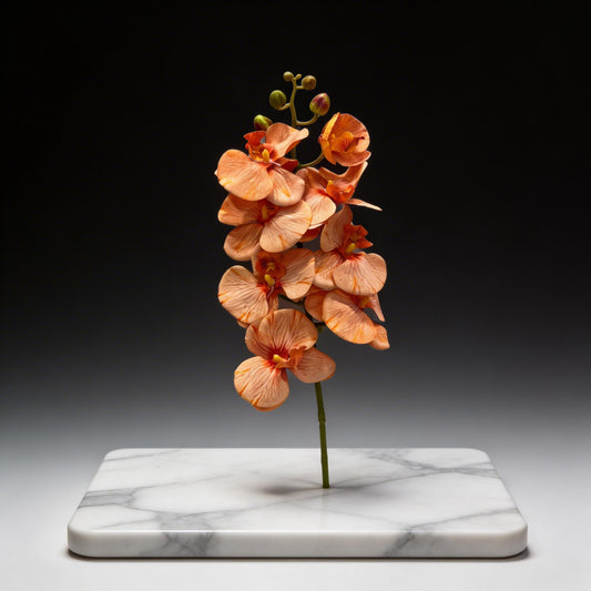 TURUNCU ORKİDE YAPAY 8 KAFALI 75 CM BOY