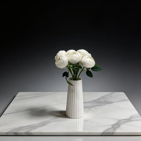 BEYAZ ŞAKAYIK ORTA BOY YAPAY 7 KAFALI BOY 30 CM