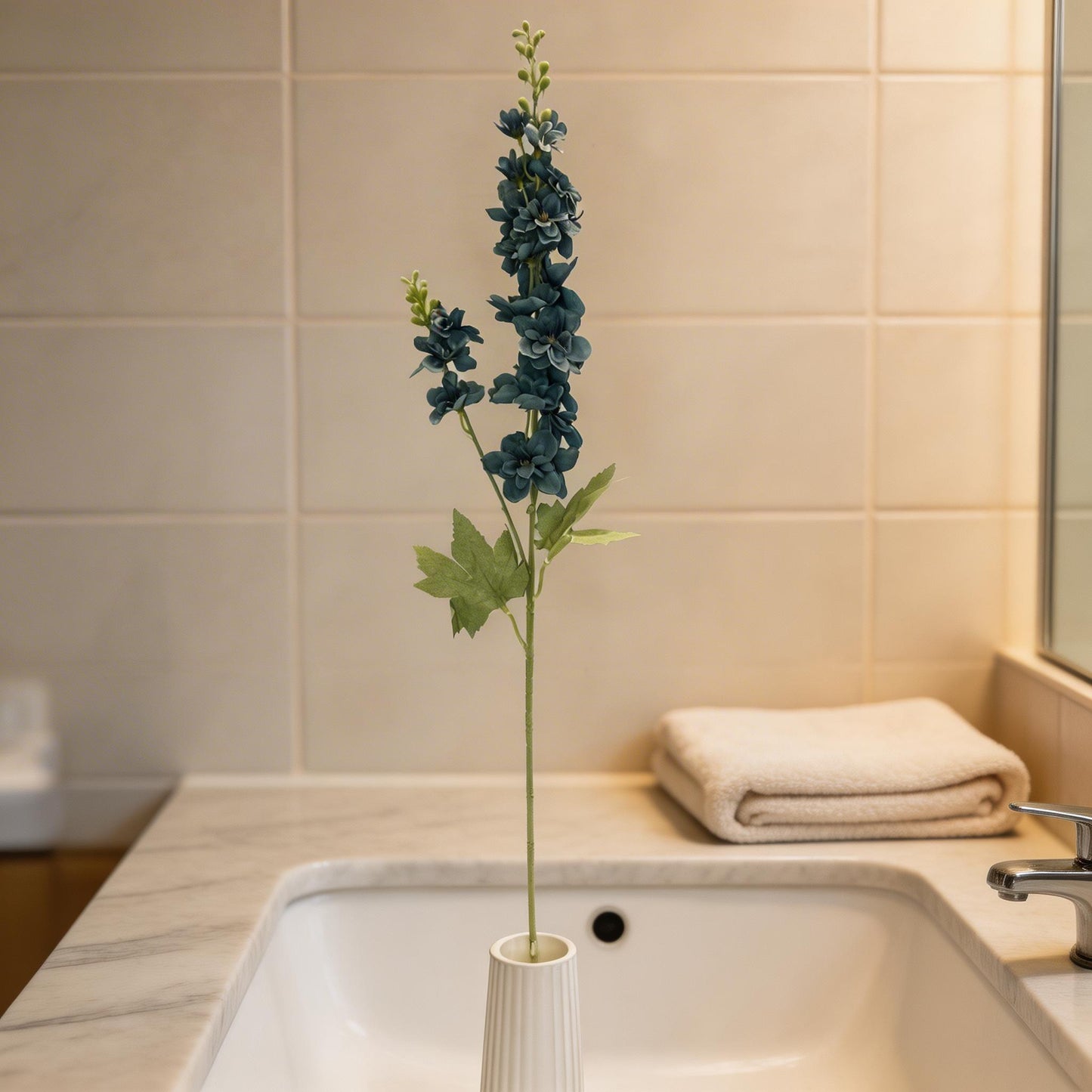 ANTRASİT MAVİ ŞEBBOY YAPAY 1.5 DAL , BOY 85 CM