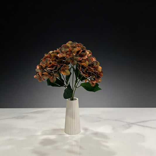 EBRULİ KAHVE ISLAK ORTANCA YAPAY 5 DALLI, BOY 45 CM