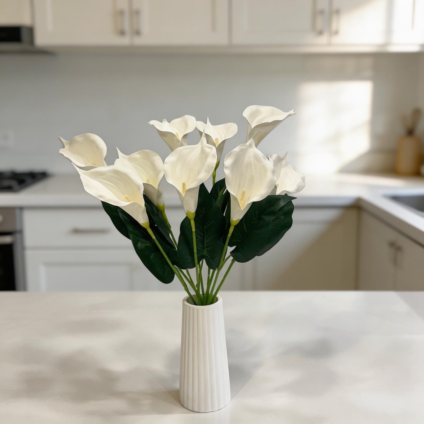 BEYAZ GALA YAPAY 9 KAFA , BOY 50 CM