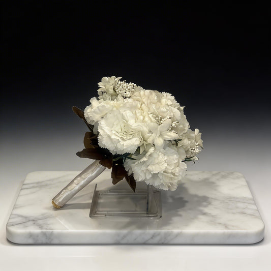 GELİN BUKETİ KARANFİL BEYAZ YAPAY