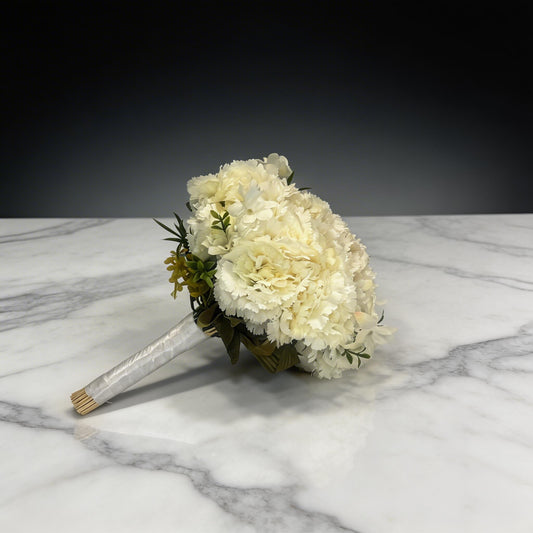 GELİN BUKETİ KARANFİL KREM YAPAY