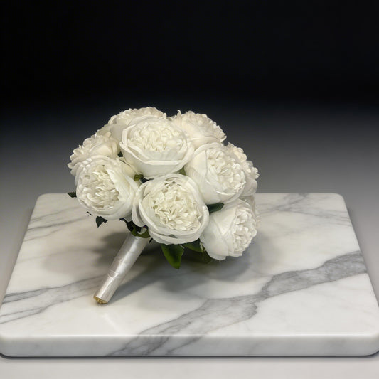 GELİN BUKETİ AÇIK ŞAKAYIK BEYAZ YAPAY